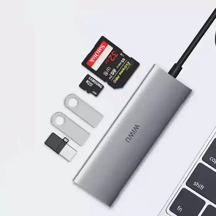Wiwu alpha 532st 5 in 1 usb type-c hub adapter